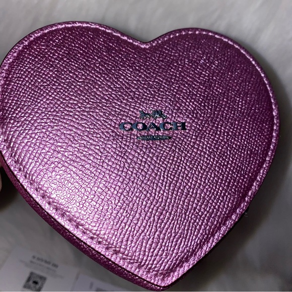 Coach π heart coin case New - Picture 2 of 9